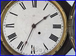 Antique Seth Thomas 12 Drop Octagon Wall Clock Time Only 8-Day Schoolhouse Runs