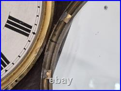 Antique Seth Thomas 12 Drop Octagon Wall Clock Time Only 8-Day Schoolhouse Runs