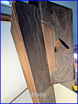Antique Seth Thomas 12 Drop Octagon Wall Clock Time Only 8-Day Schoolhouse Runs