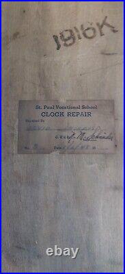 Antique Seth Thomas 16 Width Drop Octagon School House Clock Untested