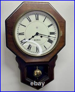 Antique Seth Thomas 1760-000 Drop Octagon Schoolhouse Regulator Clock