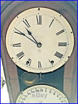 Antique Seth Thomas 1875 Parlor Calendar No. 4 Shelf Clock