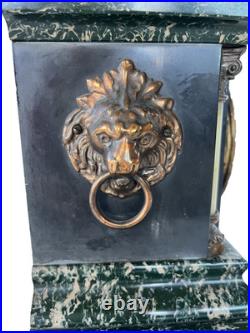 Antique Seth Thomas 1880 Adamantine Faux Marble Mantle Clock Beautiful Chime