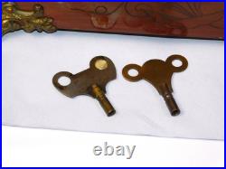 Antique Seth Thomas 1890s Adamantine Pillar Mantel Clock Rosewood