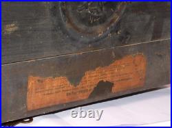 Antique Seth Thomas 1890s Adamantine Pillar Mantel Clock Rosewood