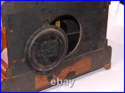 Antique Seth Thomas 1890s Adamantine Pillar Mantel Clock Rosewood