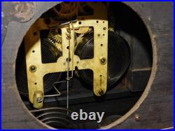 Antique Seth Thomas 1890s Adamantine Pillar Mantel Clock Rosewood