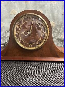 Antique Seth Thomas 1933-34 Westminster Tambour Mantel Shelf Parlor Clock Tested