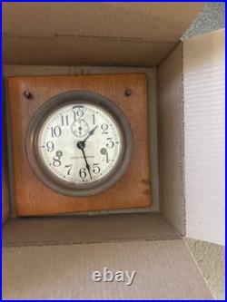 Antique Seth Thomas 1940s US Navy WWII Porthole Ships Clock Working