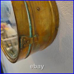 Antique Seth Thomas 1-Day Lever Ship's Bell Brass Marine Wall Clock Repair