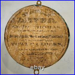 Antique Seth Thomas 1-Day Lever Ship's Bell Brass Marine Wall Clock Repair