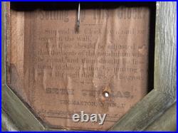 Antique Seth Thomas 24 Schoolhouse Clock Late 1800s Connecticut Painted Green