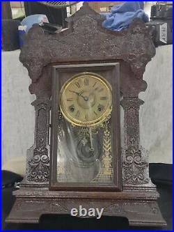 Antique Seth Thomas 298A 8 Day Half Hour Mantel Clock with Key