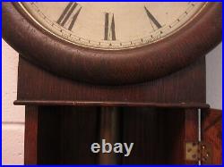 Antique Seth Thomas #2 Wall Clock Oak Wood Original Finish Collector Grade 1890