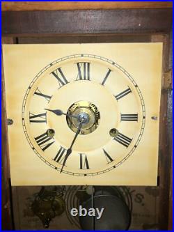 Antique Seth Thomas 30 Hour Shelf Clock 1800's Small Ogee Style WORKS