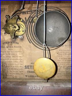 Antique Seth Thomas 30 Hour Shelf Clock 1800's Small Ogee Style WORKS