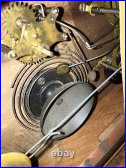 Antique Seth Thomas 30 Hour Shelf Clock 1800's Small Ogee Style WORKS