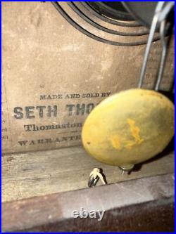 Antique Seth Thomas 30 Hour Shelf Clock 1800's Small Ogee Style WORKS