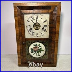 Antique Seth Thomas 30 Hour Shelf Clock 1800's Small Ogee Style Works. Key