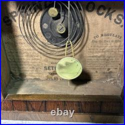Antique Seth Thomas 30 Hour Shelf Clock 1800's Small Ogee Style Works. Key