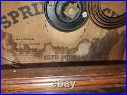 Antique Seth Thomas 30 Hour Spring Clock, Desk Mantel or Shelf Clock
