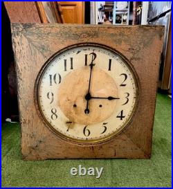 Antique Seth Thomas 30-day Railroad Station/ Office Wall Clock