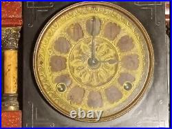 Antique Seth Thomas 4-1/2 8 Day Mantle Clock Red Adamantine Parts Or Repair