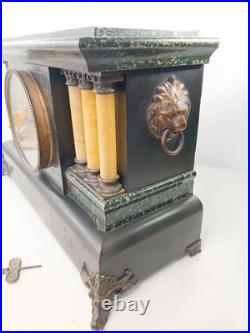 Antique Seth Thomas 6 Column Adamantine Mantle Clock Not Running