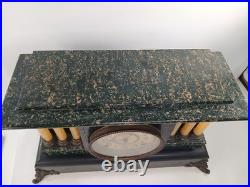 Antique Seth Thomas 6 Column Adamantine Mantle Clock Not Running