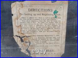 Antique Seth Thomas 6 Column Adamantine Mantle Clock Not Running