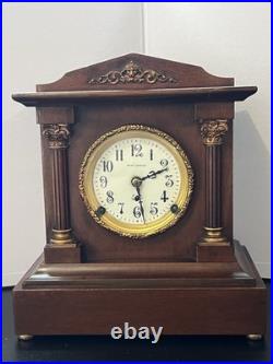 Antique Seth Thomas 8 City Berkeley Style Mantle Clock Chime Gong Key Pendulum
