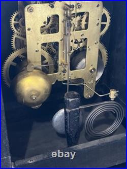 Antique Seth Thomas 8 City Berkeley Style Mantle Clock Chime Gong Key Pendulum