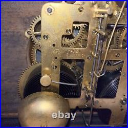 Antique Seth Thomas 8 Columns Lions Adamantine Mantle Clock Vintage With Key
