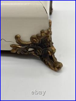 Antique Seth Thomas 8-Day Adamantine Mantel Clock Circa 1900's Lions Heads Keys