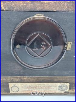 Antique Seth Thomas 8-Day Adamantine Mantel Clock Circa 1900's Lions Heads Keys