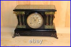 Antique Seth Thomas 8 Day Adamantine Mantle Clock Late 1800's Serviced