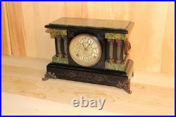 Antique Seth Thomas 8 Day Adamantine Mantle Clock Late 1800's Serviced