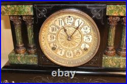 Antique Seth Thomas 8 Day Adamantine Mantle Clock Late 1800's Serviced