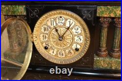 Antique Seth Thomas 8 Day Adamantine Mantle Clock Late 1800's Serviced