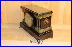 Antique Seth Thomas 8 Day Adamantine Mantle Clock Late 1800's Serviced