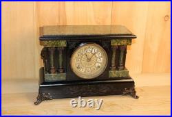Antique Seth Thomas 8 Day Adamantine Mantle Clock Late 1800's Serviced