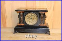Antique Seth Thomas 8 Day Adamantine Mantle Clock Made in 1896 Serviced