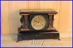 Antique Seth Thomas 8 Day Adamantine Mantle Clock Made in 1896 Serviced