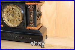 Antique Seth Thomas 8 Day Adamantine Mantle Clock Made in 1896 Serviced