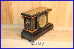 Antique Seth Thomas 8 Day Adamantine Mantle Clock Made in 1896 Serviced