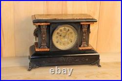 Antique Seth Thomas 8 Day Adamantine Mantle Clock Made in 1896 Serviced