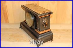 Antique Seth Thomas 8 Day Adamantine Mantle Clock Made in 1896 Serviced