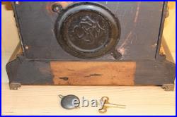 Antique Seth Thomas 8 Day Adamantine Mantle Clock Made in 1896 Serviced