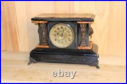 Antique Seth Thomas 8 Day Adamantine Mantle Clock Made in 1896 Serviced