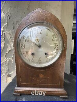 Antique Seth Thomas 8 Day Beehive Style Striking Mantle Clock, no key